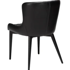 Vetro Stol Vintage Black Art.Leather, Black Oak