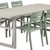 Vevi Matgrupp 230x95 cm Khaki ink 6st Delia Karmstolar Dusty Green