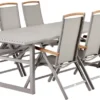 Vevi Matgrupp 230x95 cm Khaki ink 6st Andy Positionsstolar