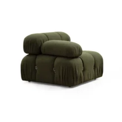 Vienna Beige L1-O1-1R-PUF (288 x 95 x 75 cm) Hörnsoffa Grön