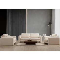 Vilnius (180 x 97 x 73 cm) 2-sitssoffa Creme
