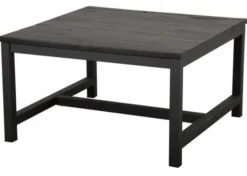 Vintage Lakrits Soffbord 80x80 Svart