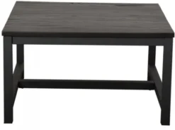 Vintage Lakrits Soffbord 80x80 Svart