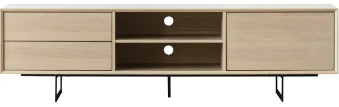 Vision TV-Bänk Vitpigmenterad Ek 180cm