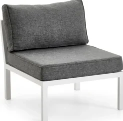 Weldon Mittdel Vit/Grå
