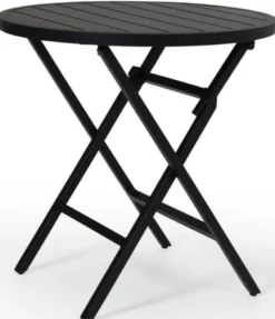 Wilkie Fällbord 72 cm Rund Svart