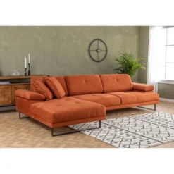 Windhoek Small (178 x 100 x 155 cm) Orange Hörnsoffa Vänster