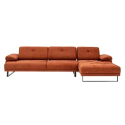 Windhoek Small (178 x 100 x 155 cm) Orange Hörnsoffa Höger