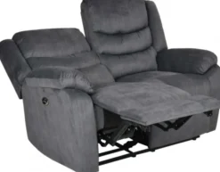 Winfield 2-Sits Reclinersoffa Grått Tyg