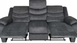 Winfield 3-Sits Reclinersoffa Grått Tyg