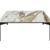 Wire Soffbord 90x90 cm Ceramic Calacatta Hermitage