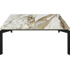 Wire Soffbord 90x90 cm Ceramic Calacatta Hermitage