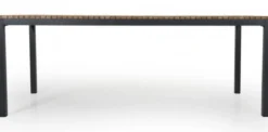 Zalongo Bord 200x100 cm Teak/Grå Alu