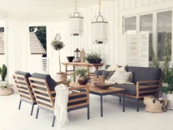 Zalongo Soffbord Teak/Grå Alu