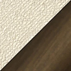 Zone Stol Simply Beige Bouclé, Antique Brass