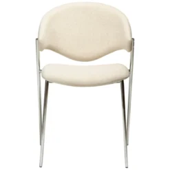 Zone Stol Simply Beige Bouclé, Chrome